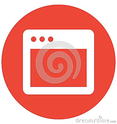 Home screen Vector related to web browser windows and fully editable Vector Illustration