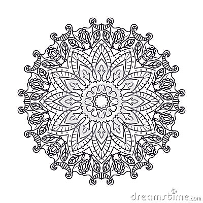 Complex mandala design pattern Vector Illustration