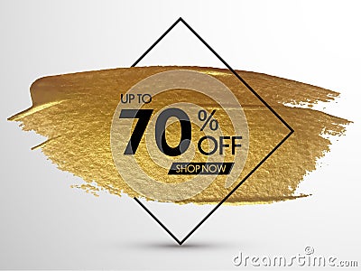 Sale banner. Vector promo banner Vector Illustration