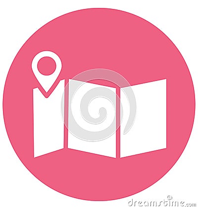 Print Address navigation Isolated Vector Icon which can ea Address navigation Isolated Vector Icon which can easily modify or edit Vector Illustration