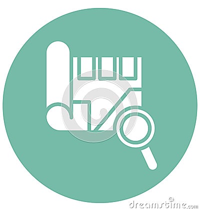 Print Find location Isolated Vector Icon which can easily modify or edit Vector Illustration