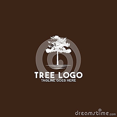 Tree logo design vector template Vector Illustration