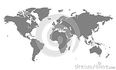 Shap world map design Vector Illustration