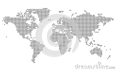 Shap world map design Stock Photo