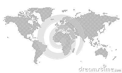 Shap world map design Vector Illustration