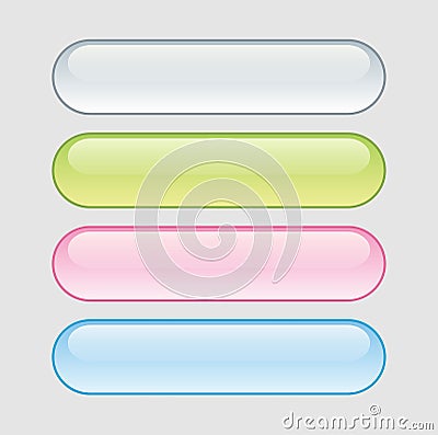 Glass buttons web illustration vector download Vector Illustration