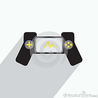 Joy stick game console icon illustrations Cartoon Illustration