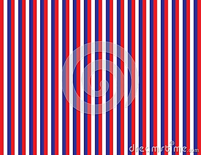 Red, White and Blue Stripes Vector Illustration