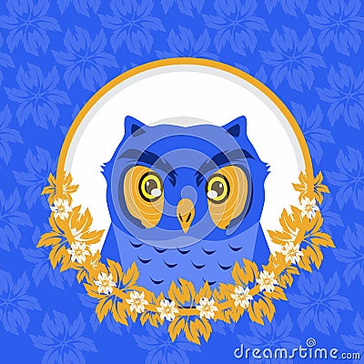 Owl animals Labels vector illustration Vector Illustration