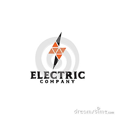 Electric company logo design vector template Vector Illustration