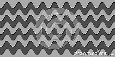 Wave pattern gray digital tiles design for interior home, bathroom or office wall Stock Photo