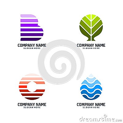 Collection Of Business Logo Vector Illustration