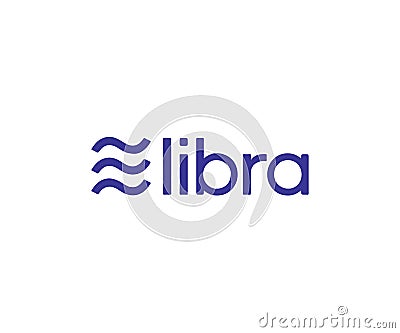 Libra Coin Facebook Cryptocurrency vector illustration Vector Illustration