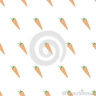 Carrot pattern background. Vector Illustration