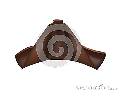 Brown pirate hat Vector Illustration