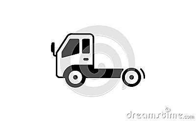 Trucks & construction vehicles illustration / trailer head Vector Illustration