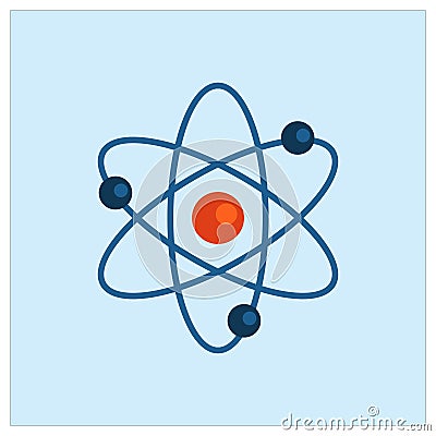 Molecul Particle Simple Blue Health Icon Vector Ilustration Vector Illustration