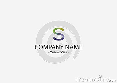 Modern Colorful Logo For IT company Stock Photo