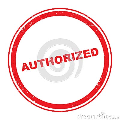 Authorized stamp Stock Photo