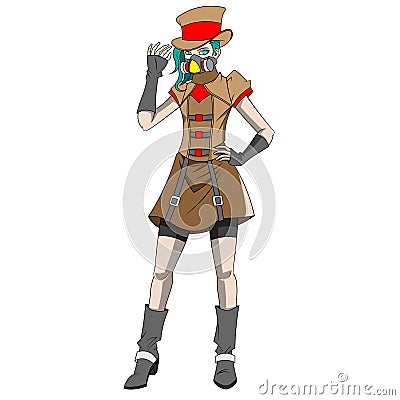 Spooky cartoon of halloween costume Vector Illustration