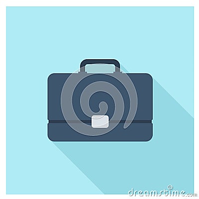 Suitcase simpel modern flat icons vector collection of business Vector Illustration