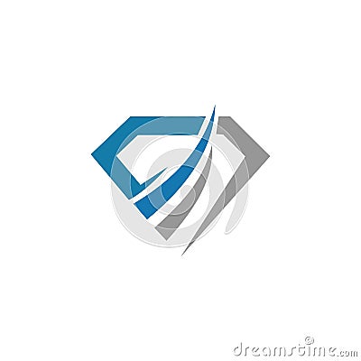 Diamond logo vector design template Vector Illustration