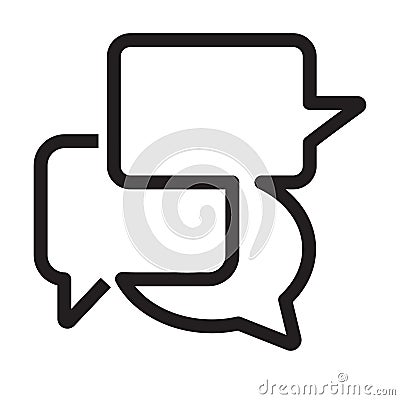 Communication vector Icon.chat icon. Vector Illustration