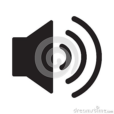 Sound icon.Volume vector image.Speaker icon vector Vector Illustration