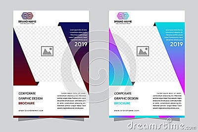 Business abstract vector template. Brochure design, cover modern layout, annual report, poster, flyer Vector Illustration