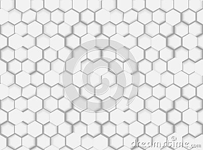 Abstract Seamless Hexagonal Pattern Vector Illustration