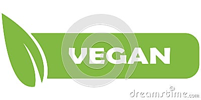 Vegan stamp Stock Photo