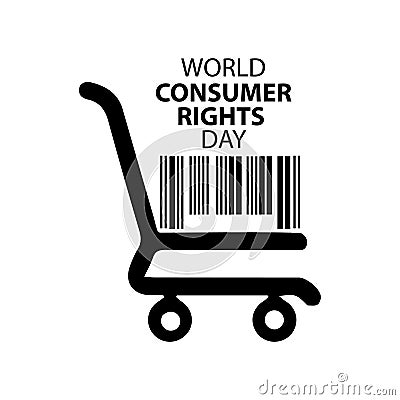 World consumer rights day poster concept. Vector Illustration