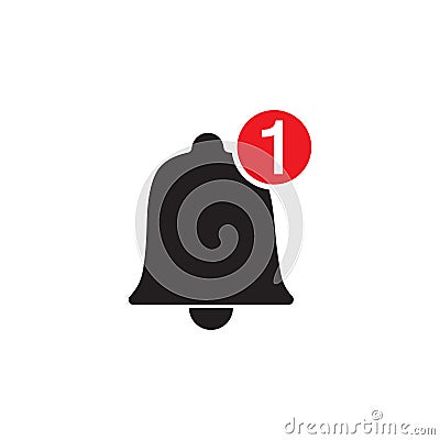 Notification bell icon vector. Social Media symbol, User Interface sign, Ringing sign for new message notification. Vector Illustration