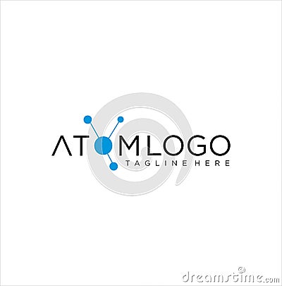 Neutron Atom Logo Icon Design Vector Stock . Science Atom Logo Design Stock Photo