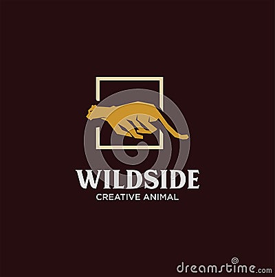 Cheetah Logo Design . Cheetah Fast Run Logo Vector . Fast Speed Logo Design Illustration Vector Illustration