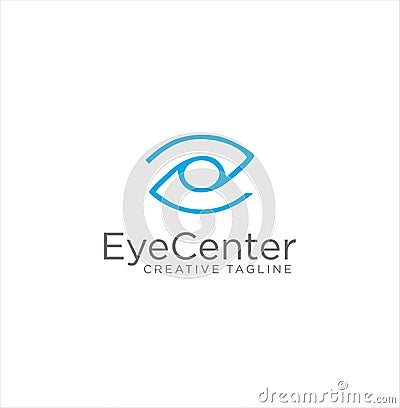 Eye Care logo designs vector, Eye Health logo template . Eye Center Logo Design Template Stock Photo