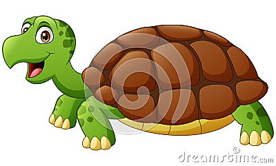 Cute turtle cartoon Vector Illustration