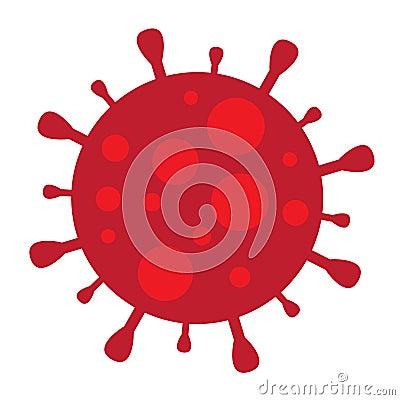 Virus illustration vector. icon corona virus. covid-19 vector design. Vector Illustration