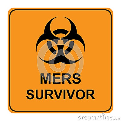 Mers survivor traffic sign Stock Photo