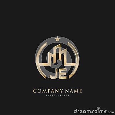 Initial Letter Real Estate Luxury house Logo Vector for Business, Building, Architecture Stock Photo