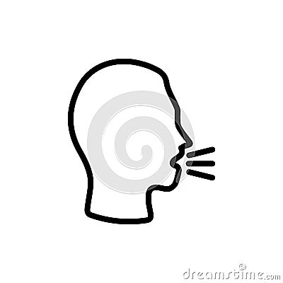 Cough icon vector design trendy Vector Illustration