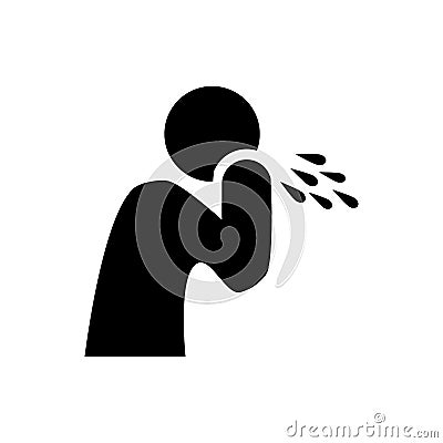 Cough icon vector design trendy Vector Illustration