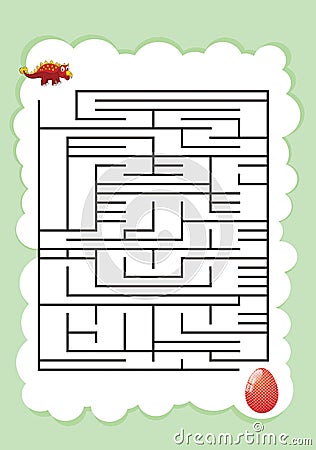 Printable Mazes for Kids. Maze games worksheet for children. worksheet for education.Games for Homeschooling Vector Illustration