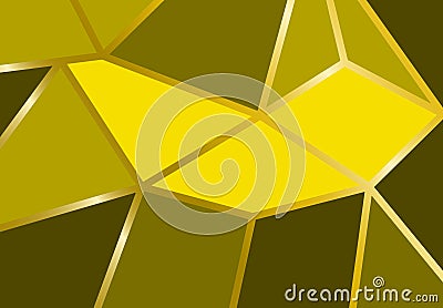 Abstract mosaic gold background polygonal vector, simple illustration , triangle texture shape geometric Vector Illustration