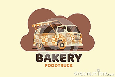 Bakery food truck vector graphic Vector Illustration