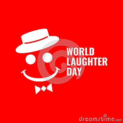 Vector Illustration Of World Laughter Day.. Vector Illustration