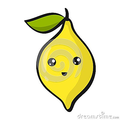 Cute fruits Vector Illustration