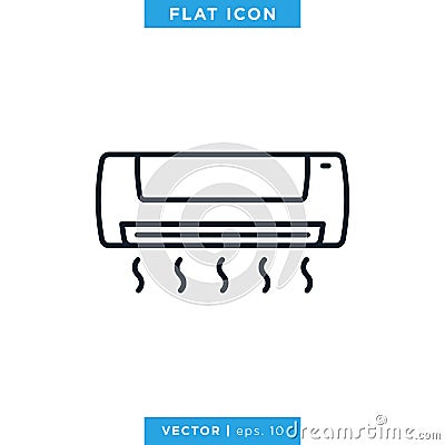 Air Conditioner Icon Vector Design Template Vector Illustration