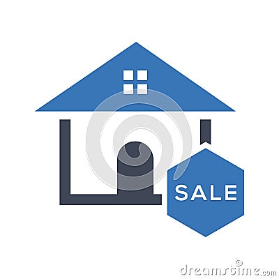 Property sale icon vector graphics Vector Illustration