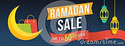 Ramadan sale banner 2 Vector Illustration